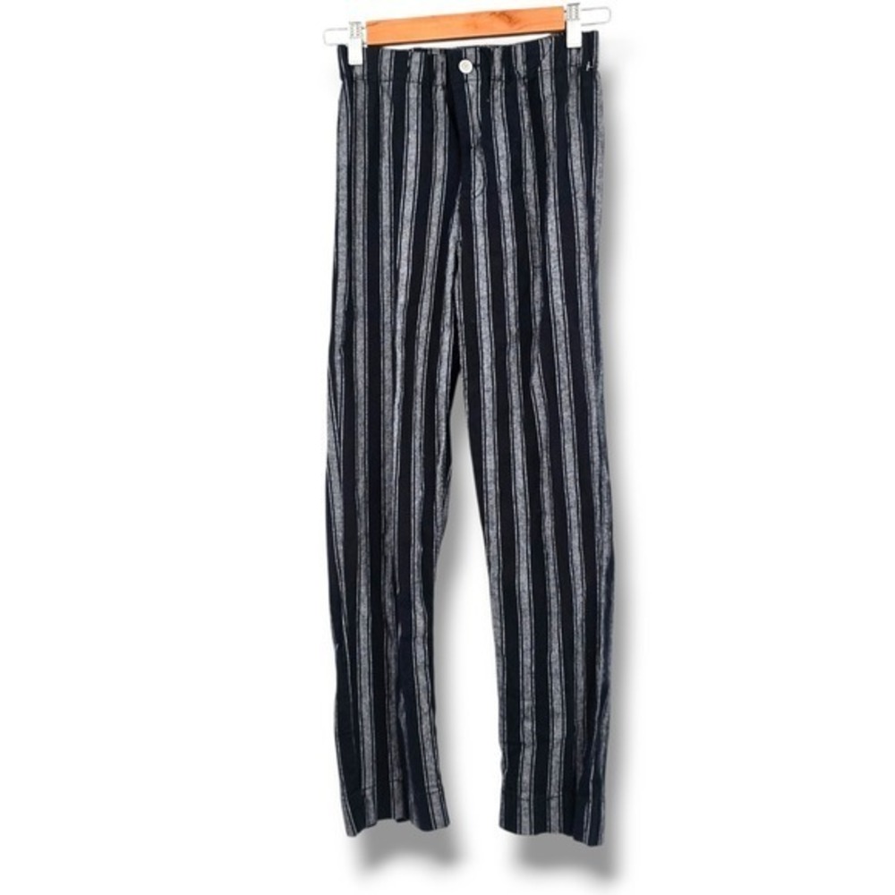 Brandy Melville‎ Pants Striped Elastic Waist Casual Trousers High Rise